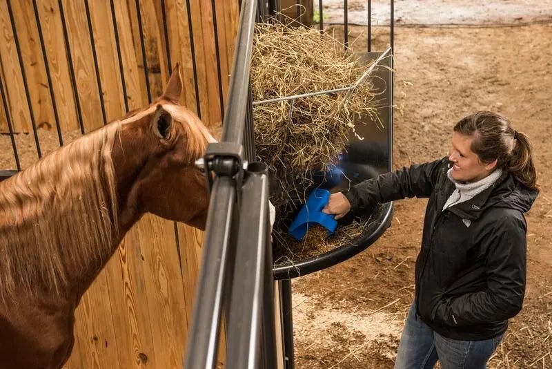 Tarter Corner Mount Galvanized Hay & Grain Feeder - Tarter