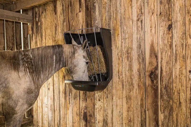 Tarter Wall Mount Poly Hay & Grain Feeder - Tarter